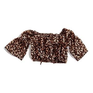 Off the shoulder floral top